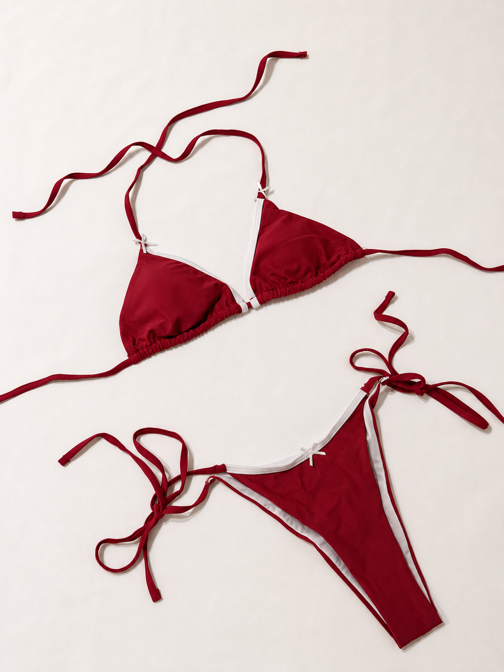 Cherry Red Bow Bikini