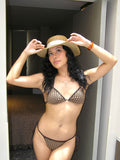 Brown Mesh Bikini