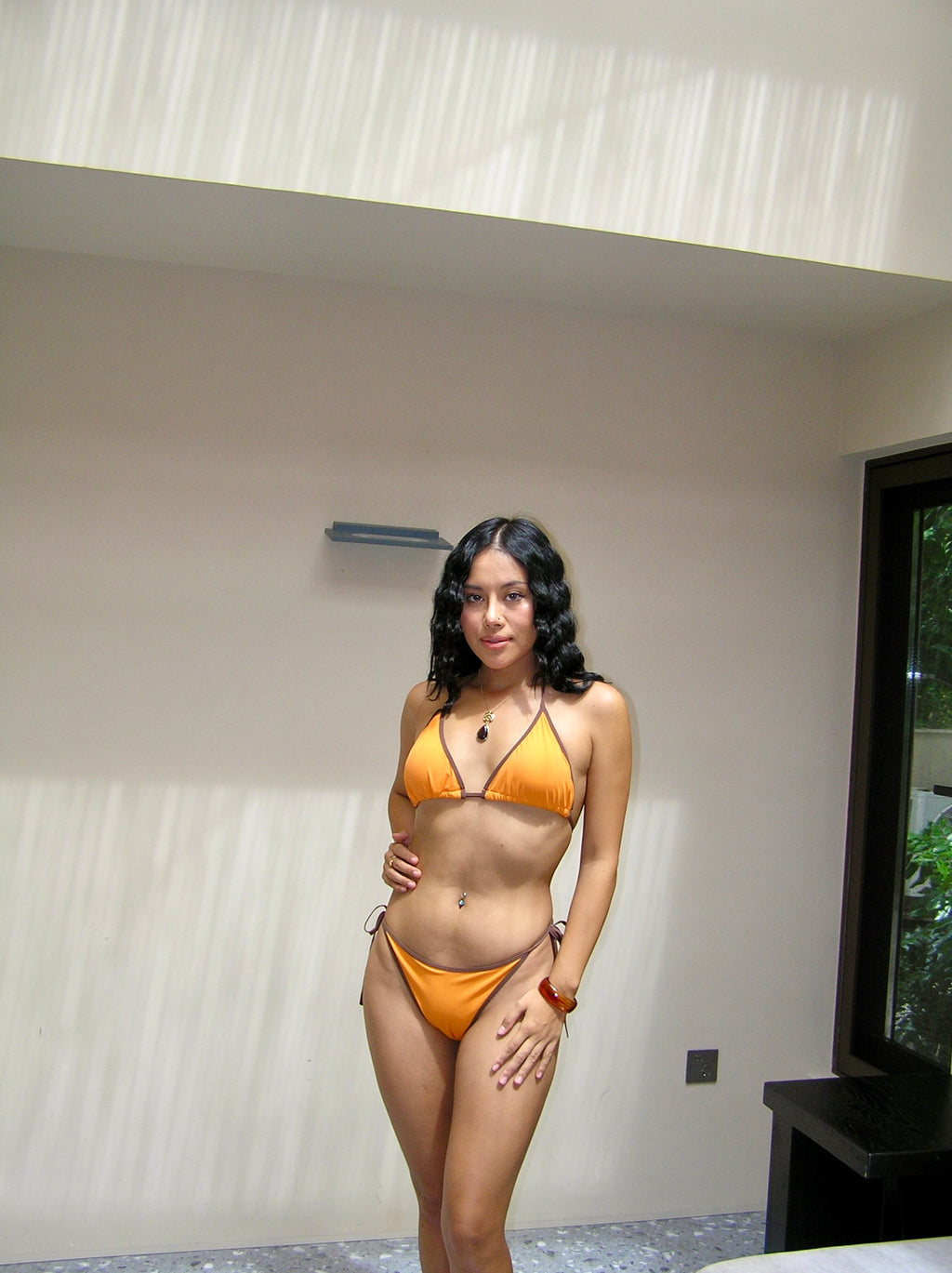 Orange Brown Bikini