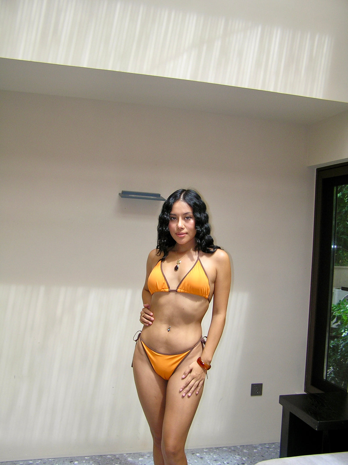 Orange Brown Bikini